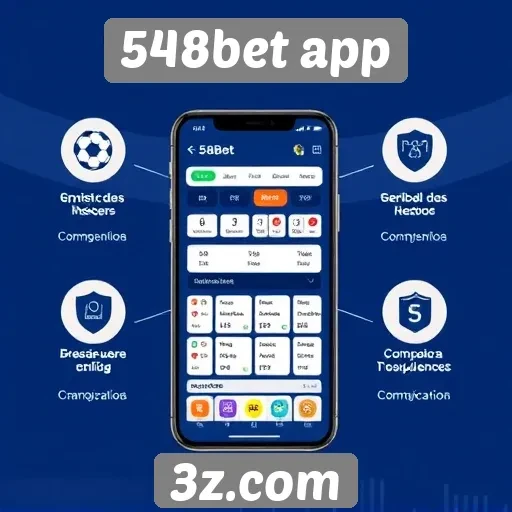 Avaliação das funcionalidades do app 548bet